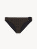 Summer Winds Bikini briefs in Dark Green and Black