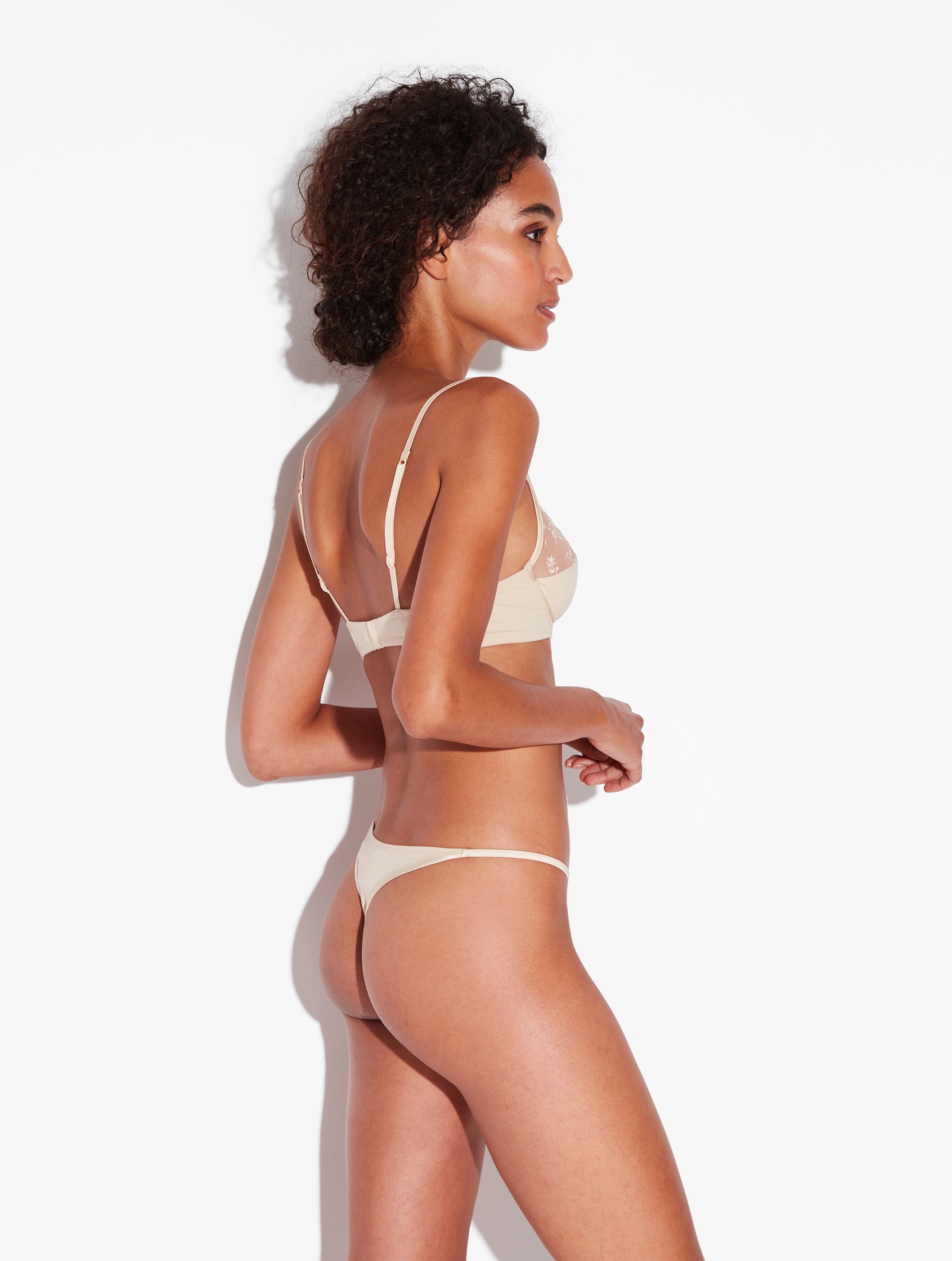 Midnight Botanica Reggiseno beige con ferretto