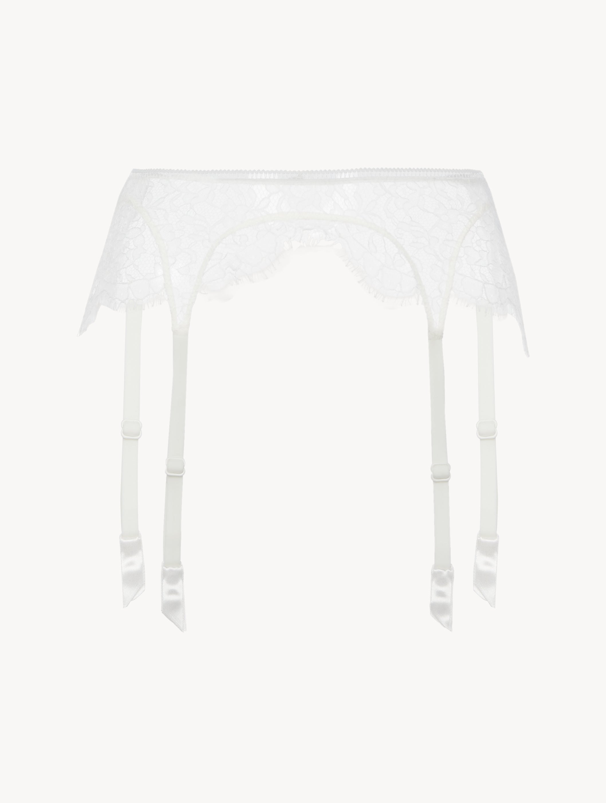 SPELL ON YOU Lace Suspender Belt in Natural