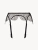 SPELL ON YOU Cintura reggicalze in pizzo color onice