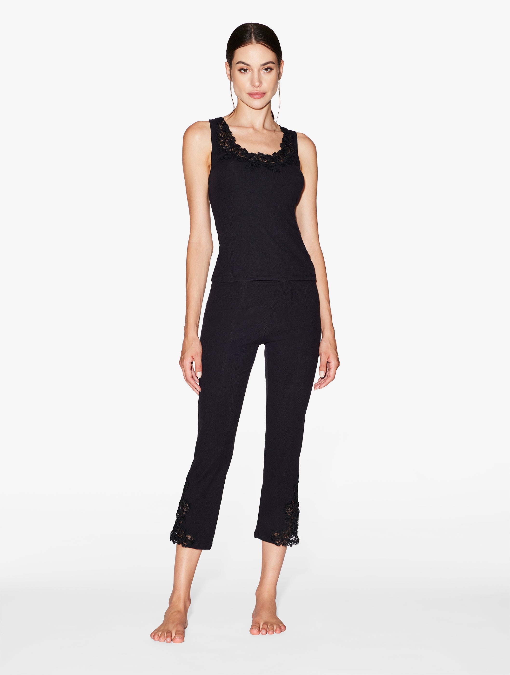 Angel Kiss Cashmere Trousers in Black