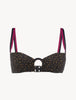 Summer Winds Bikini Top in Verde e Nero