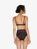 Summer Winds Bikini Top in Verde e Nero