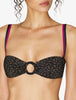 Summer Winds Bikini Top in Verde e Nero