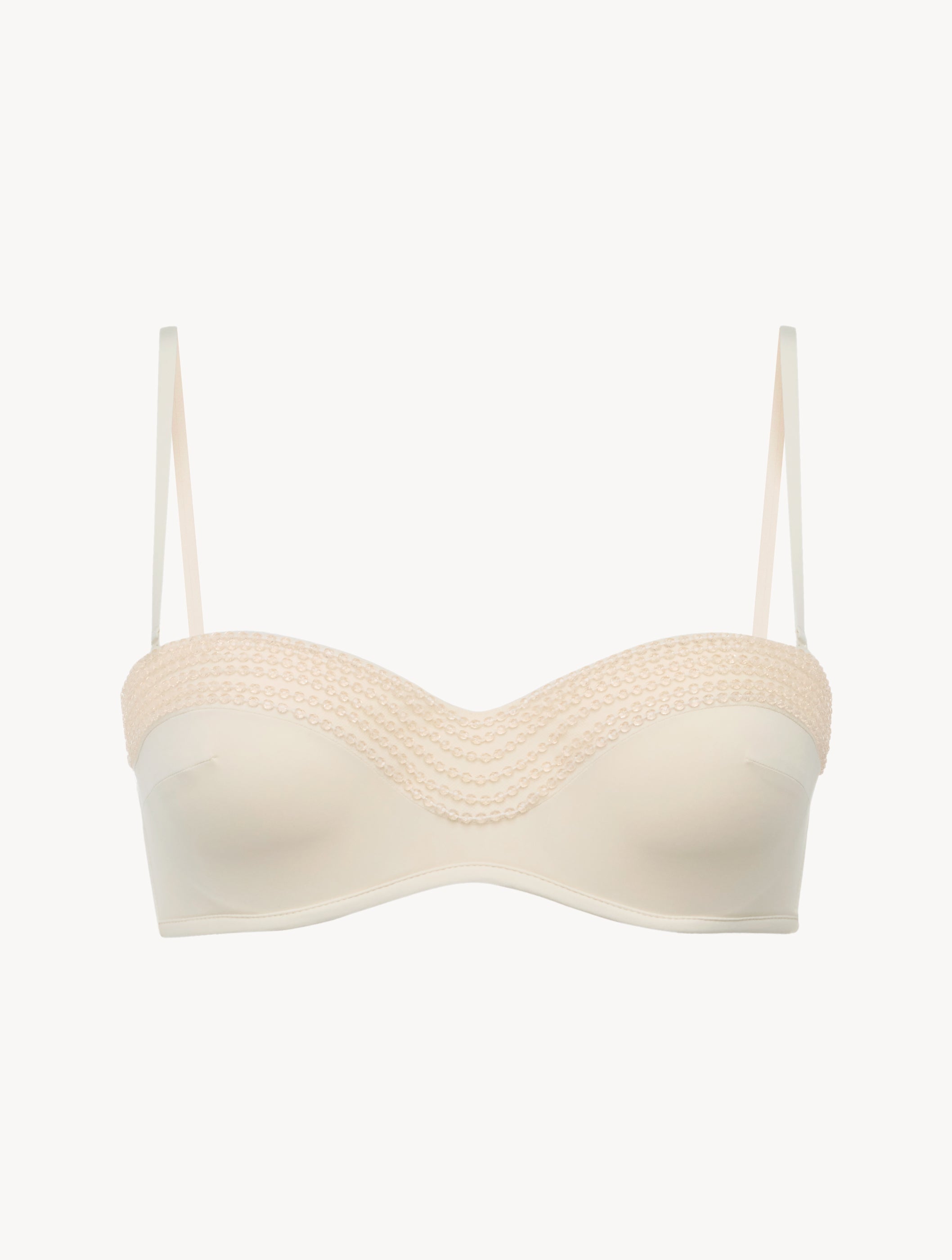 Luci di Capri Champagne Bandeau Bikini Top
