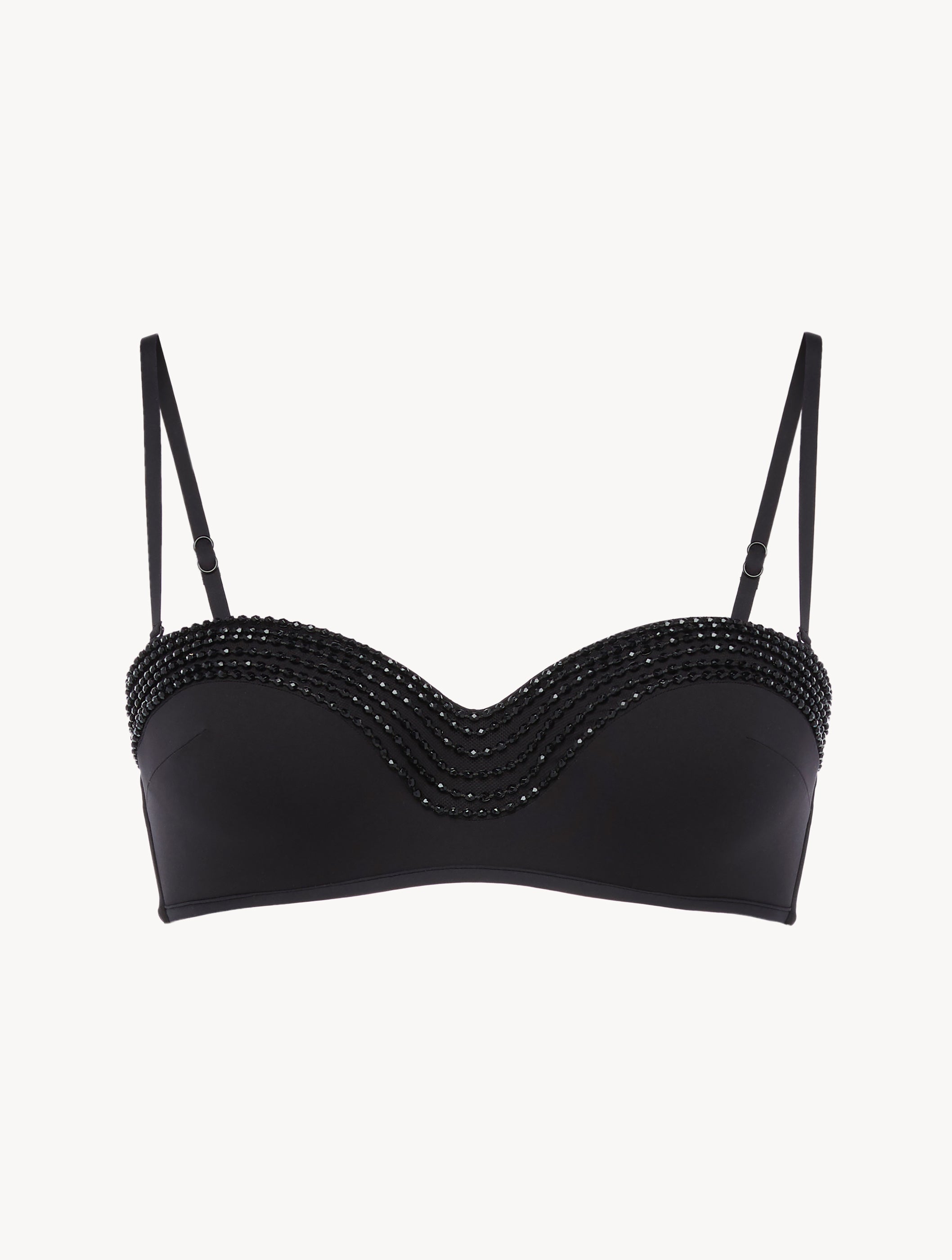 Luci di Capri Bandeau Bikini Top in Black