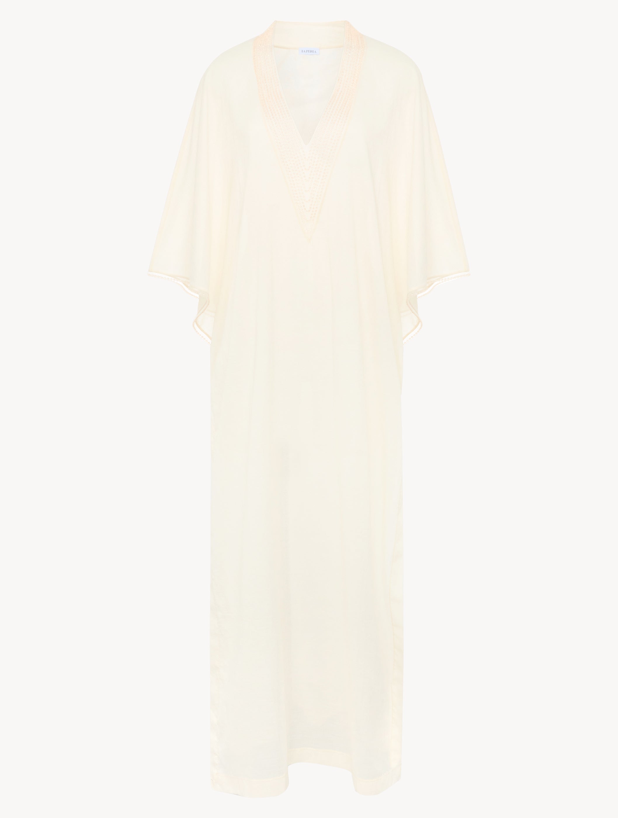 Luci di Capri Kaftan in Champagne mit Perlenbesatz