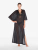 Luci di Capri Kaftan in Schwarz mit Perlenstickerei