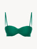 Amalfi Twist Bandeau Bikini Top in Green