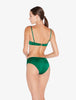 Amalfi Twist Bandeau Bikini Top in Green