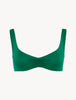 Amalfi Twist Bikini Top in Green