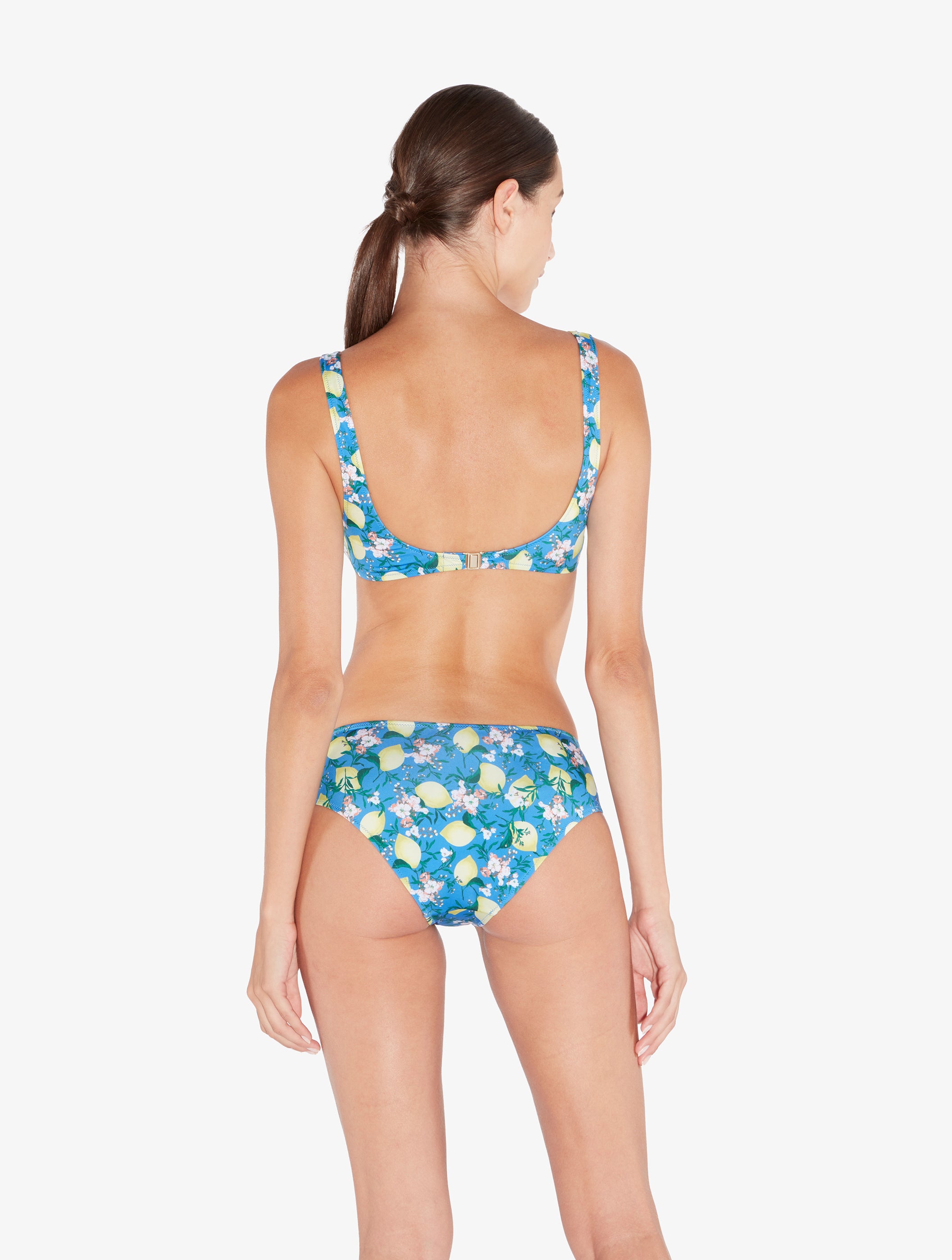 Amalfi Twist blau bedruckte Bikinihose