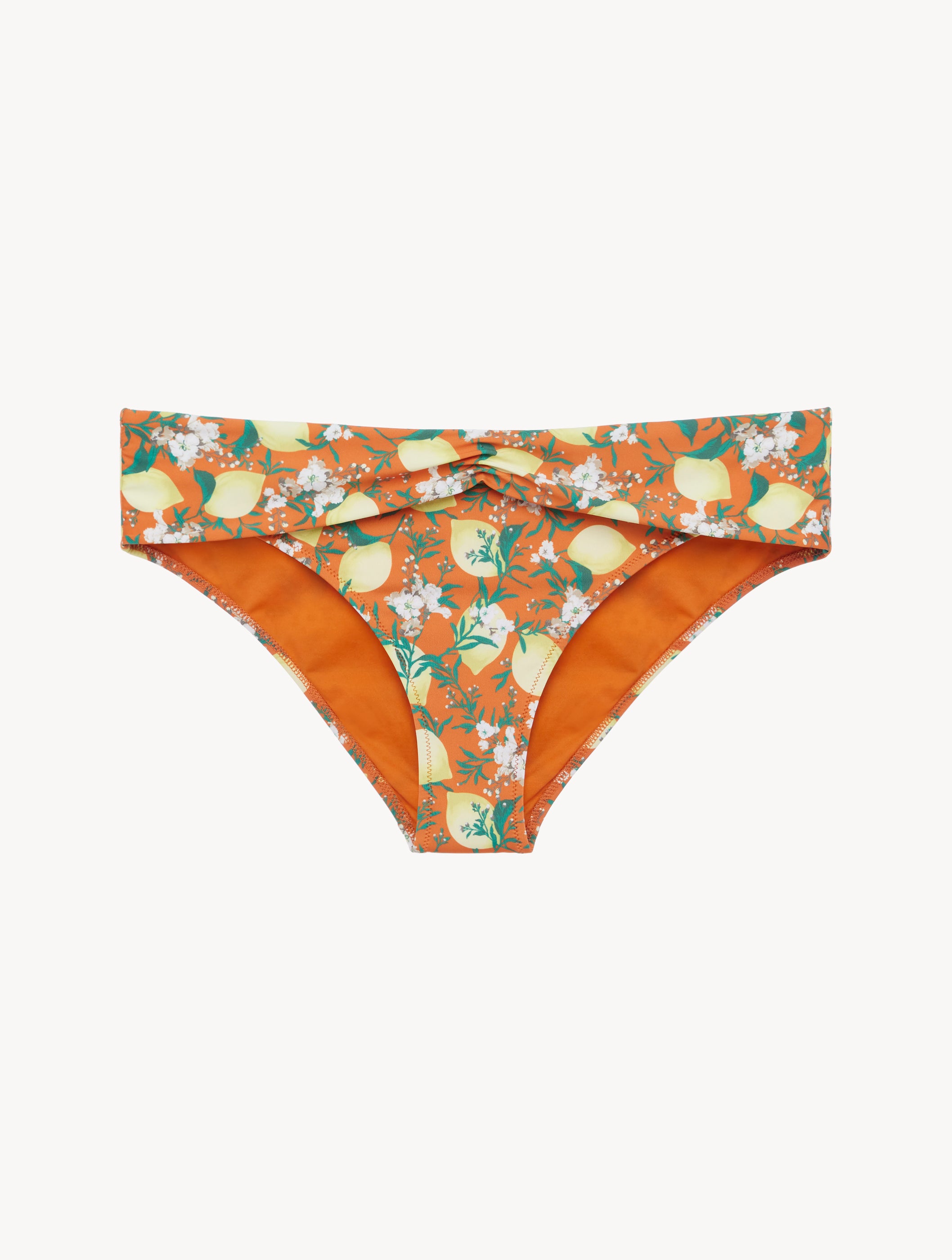 Amalfi Twist Orange Printed Bikini Brief
