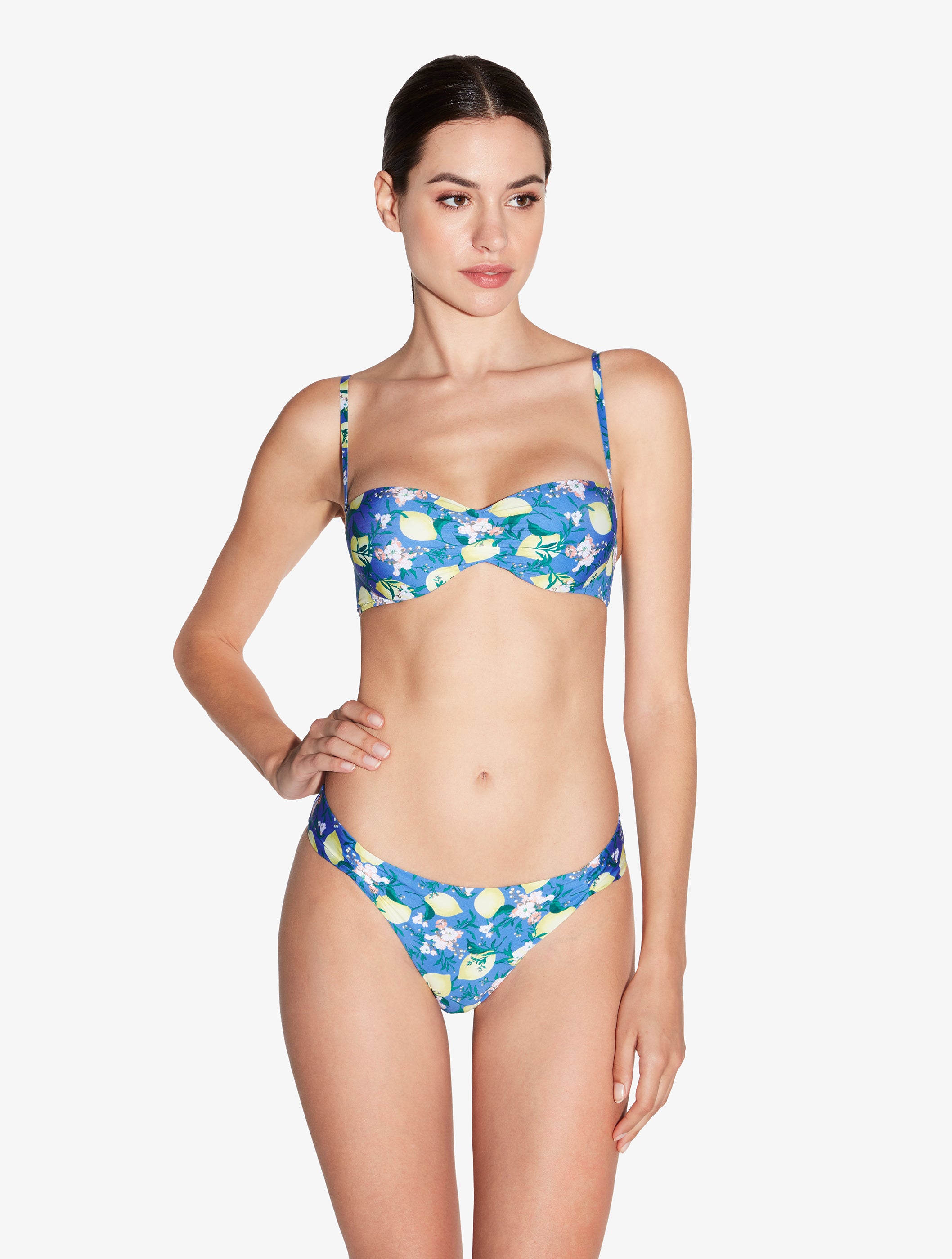 Amalfi Twist Blue Printed Bikini Brief