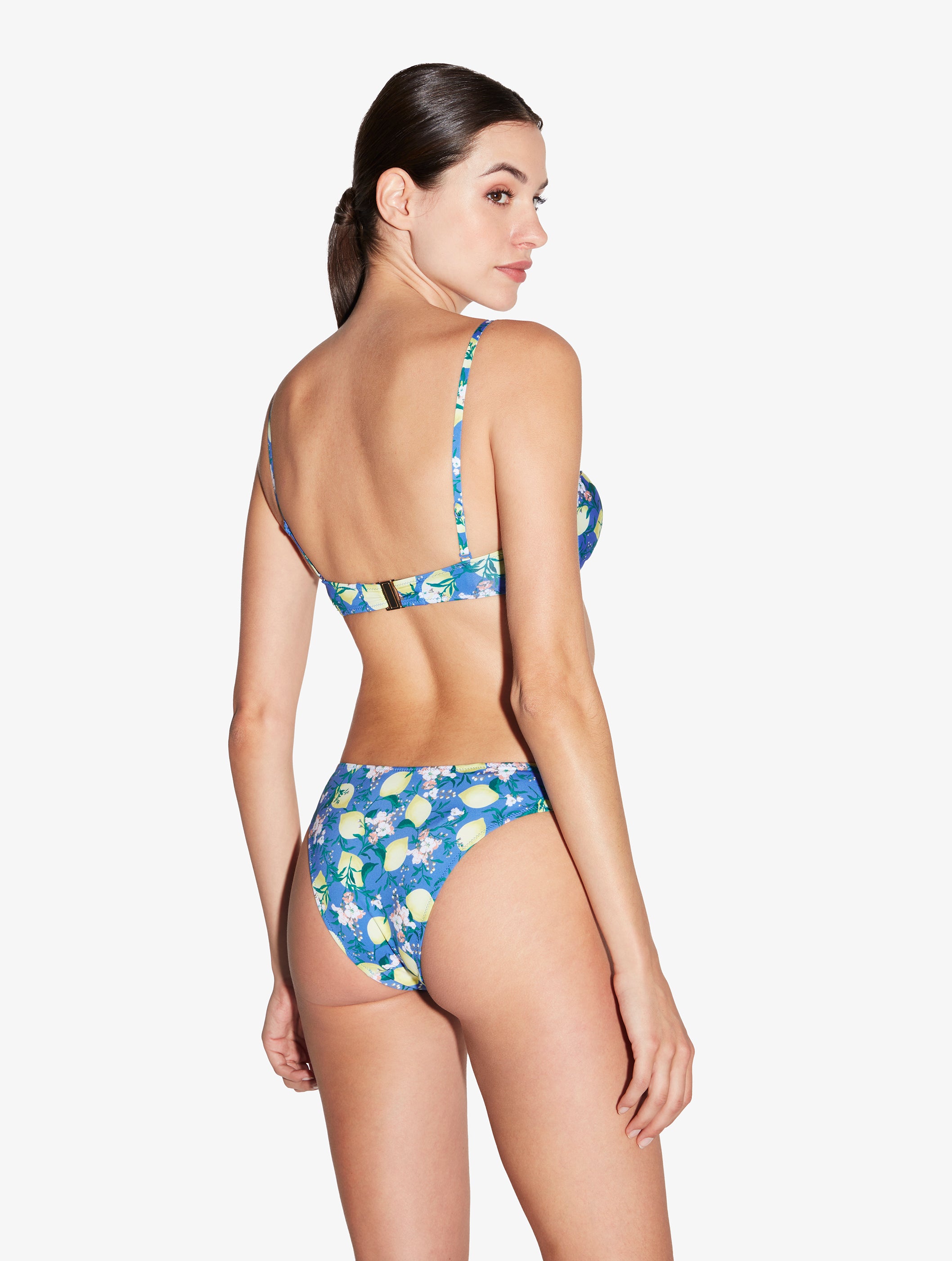 Amalfi Twist Blue Printed Bikini Brief