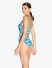 Amalfi Twist Blue Printed Cut-out Swimsuit