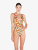 Amalfi Twist Orange Printed Swimsuit