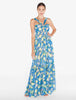 Amalfi Twist Blue Printed Maxi Dress