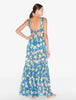 Amalfi Twist Blue Printed Maxi Dress