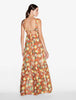 Amalfi Twist Orange Printed Maxi Dress