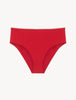 LP SIGNATURE Monogram High Waist Bikini Brief in Red