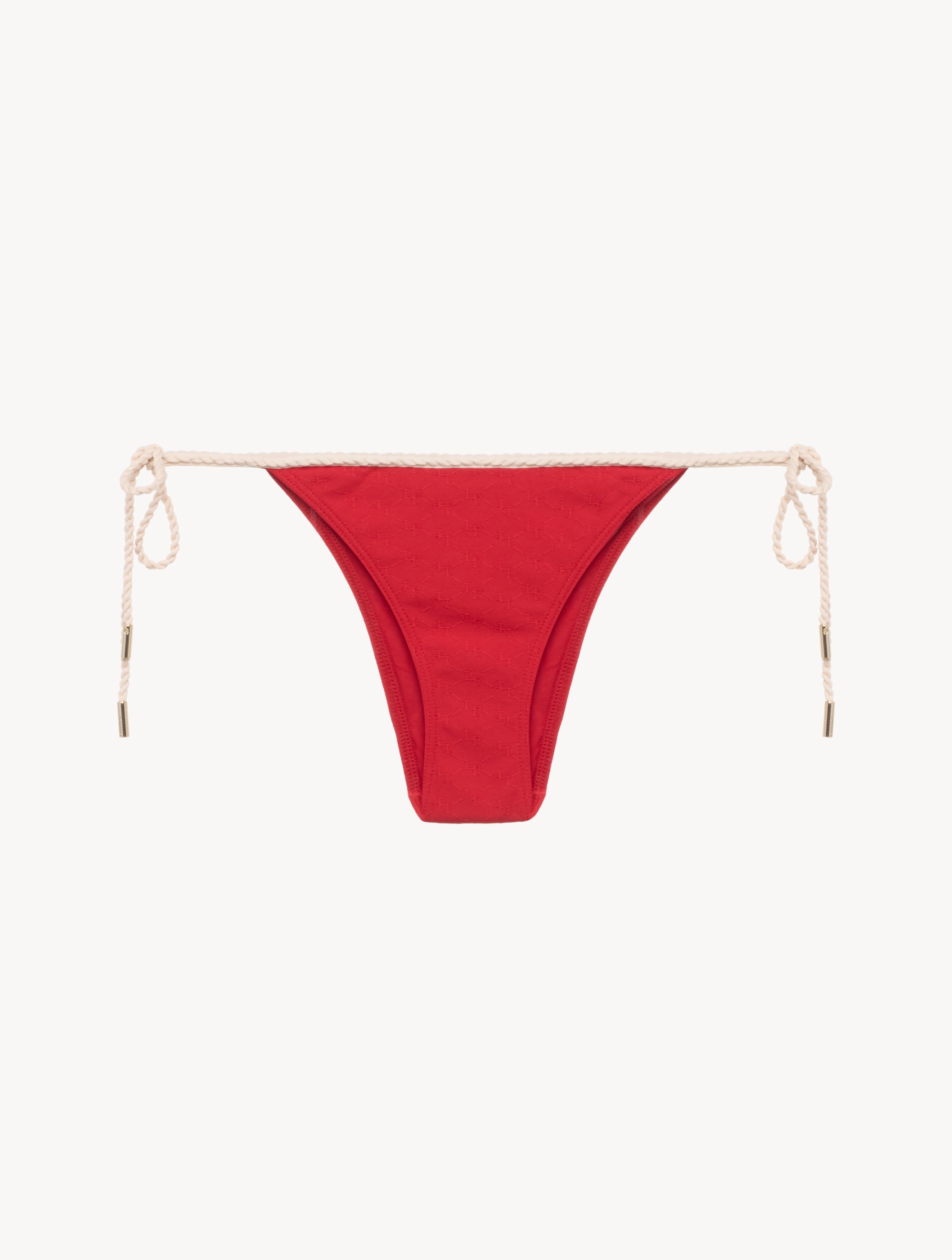 LP SIGNATURE Monogram Bikini Brief in Red