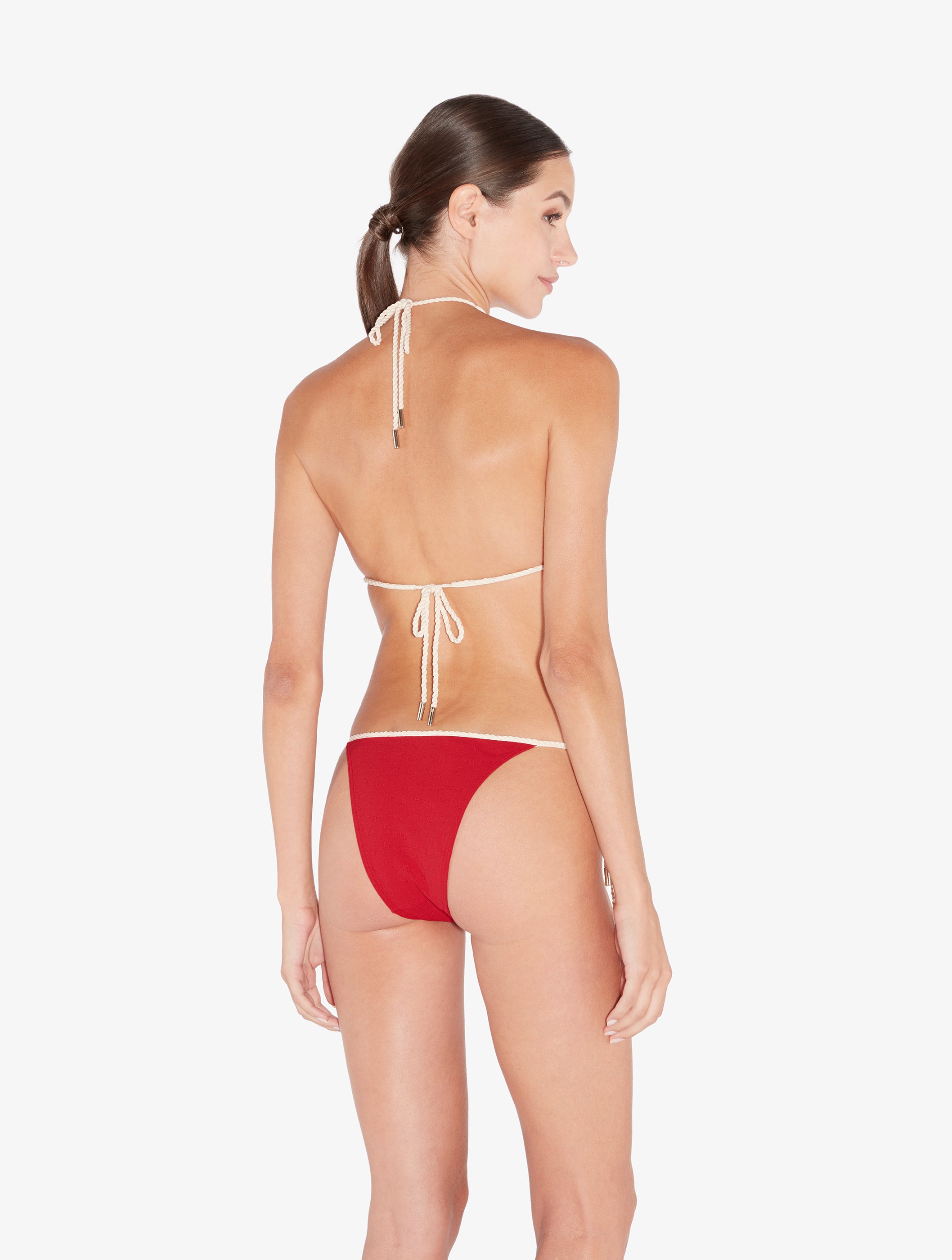 LP Signature Monogram Bikini-Slip in Rot