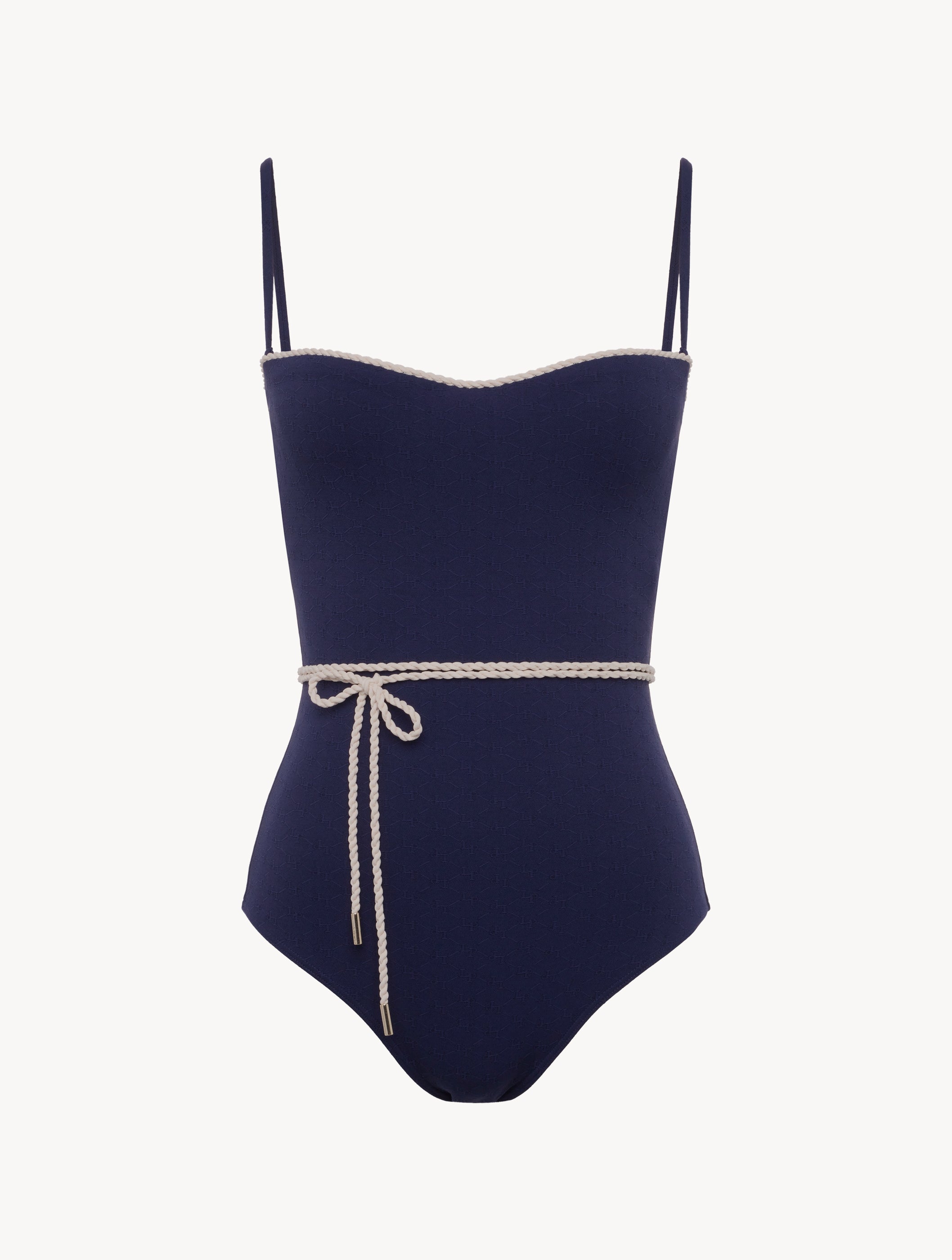 LP SIGNATURE Monogram Underwired Swimsuit in Navy