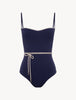 LP SIGNATURE Monogram Underwired Swimsuit in Navy