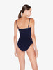 LP SIGNATURE Monogram Underwired Swimsuit in Navy