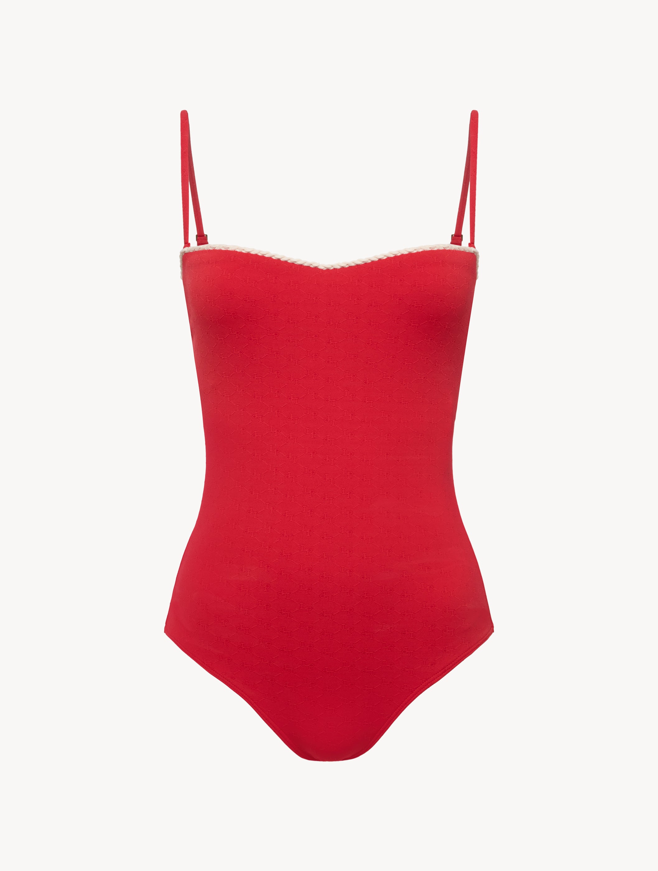 Traje de baño con aros LP SIGNATURE Monogram en rojo