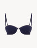 LP SIGNATURE Monogram Bandeau Bikinioberteil in Marine