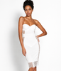 Shape Allure Abito bianco con coppe imbottite e ferretto